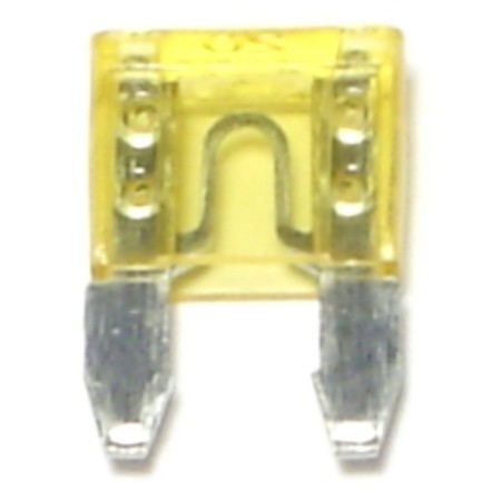 MIDWEST FASTENER Min-20 Yellow Automotive Fuses 8PK 70608